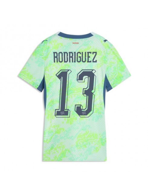 Schweiz Ricardo Rodriguez #13 Auswärtstrikot für Frauen WM 2026 Kurzarm Schweiz Ricardo Rodriguez #13 Auswärtstrikot für Frauen WM 2026 Kurzarm